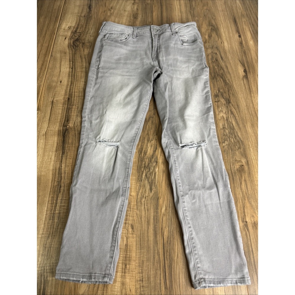 Old Navy Women's Jeans Size 10 Regular Rockstar Mid Rise‎ Gray